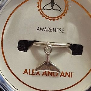 ALEX AND ANI Whale Tail Adjustable Ring